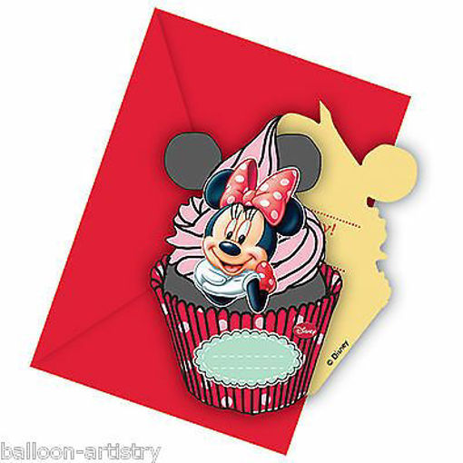 Picture of MINNIE INVITATIONS & ENV X6